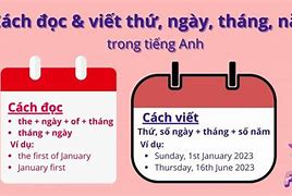 Học Tiếng Anh Về Ngày Tháng Năm