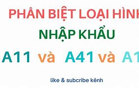 Mã Loại Hình A11