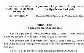 Tuyển Công Chức Tphcm